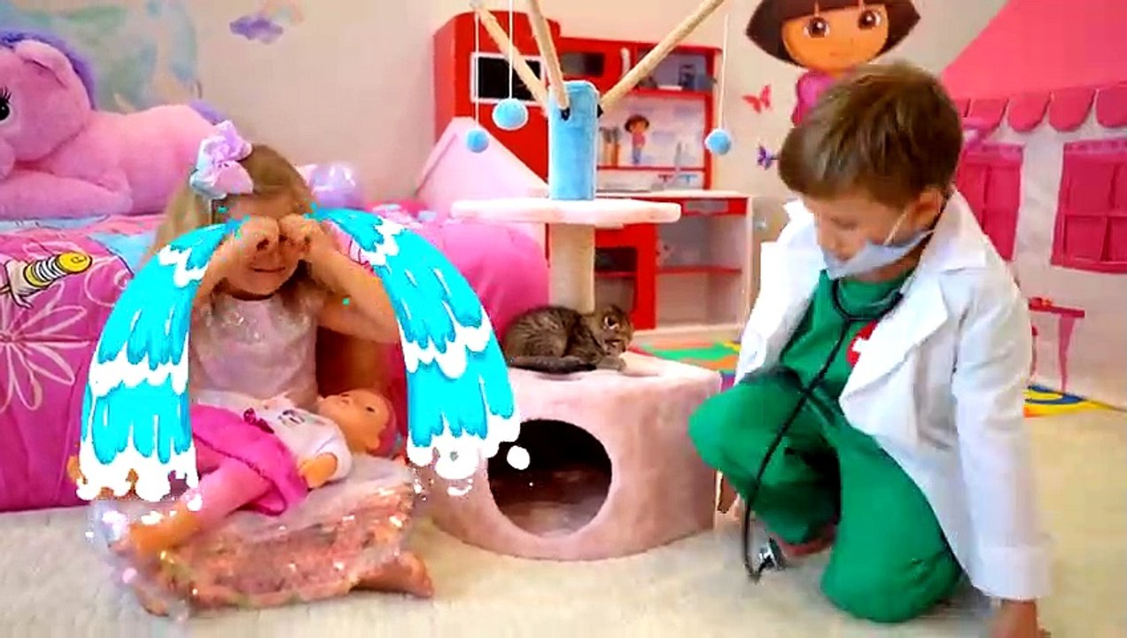 Diana Aprende como Cuidar a un Gatito