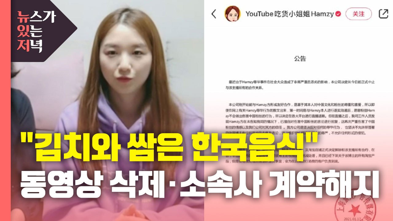 [뉴있저] "김치는 한국 음식" 유튜버 중국서 곤혹...반크, 중국 규탄 청원 / YTN