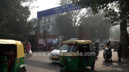 Ambulances at Safdarjung Hospital _ Covis 19 vaccination starts in New Delhi