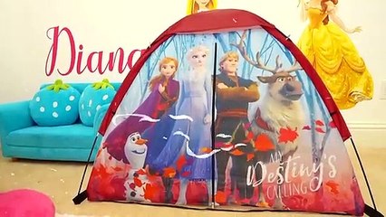 Diana como las Princesas Elsa y Anna