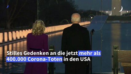 Biden gedenkt der gut 400.000 Corona-Toten in den USA