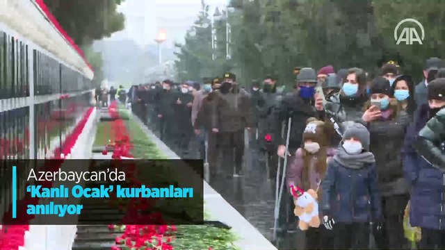 Azerbaycan'da 'Kanlı Ocak' kurbanları anılıyor