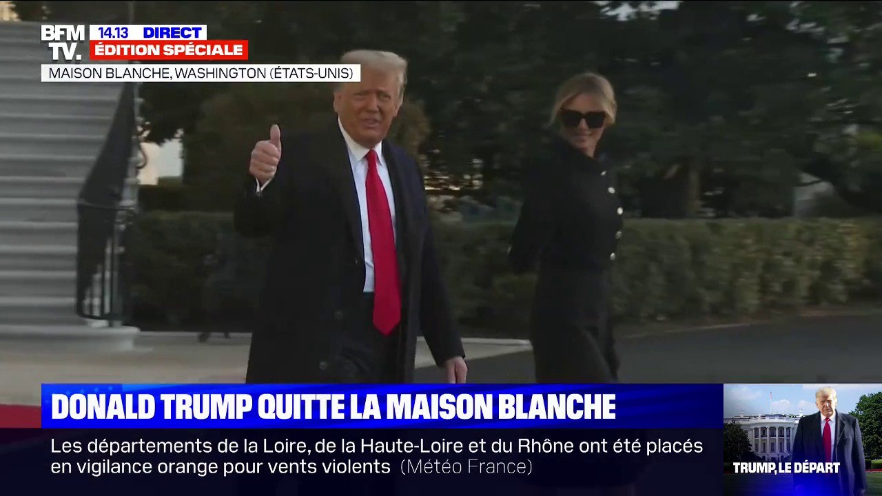Donald Trump quitte la Maison Blanche