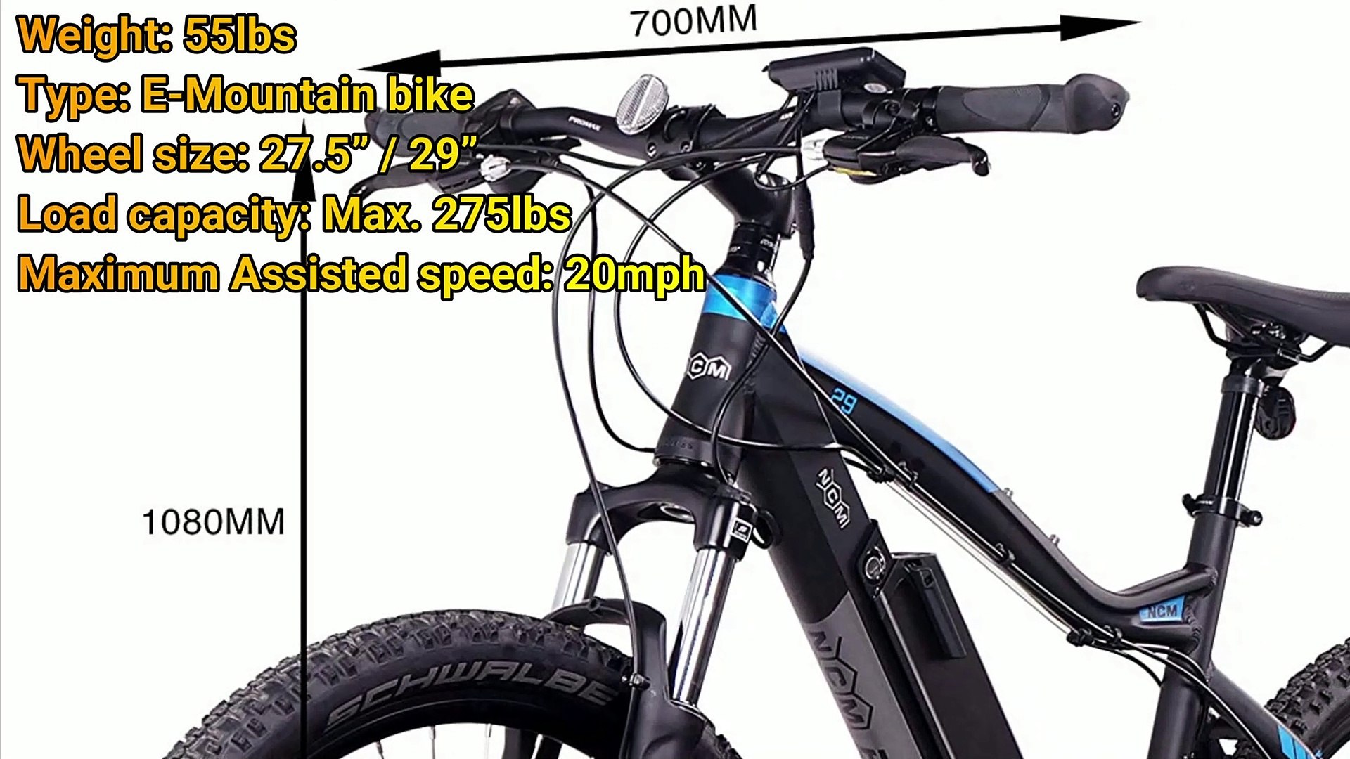 NCM Moscow Electric Mountain Bike - Vidéo Dailymotion