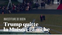 Donald Trump quitte la Maison-Blanche à bord de l'hélicoptère présidentiel