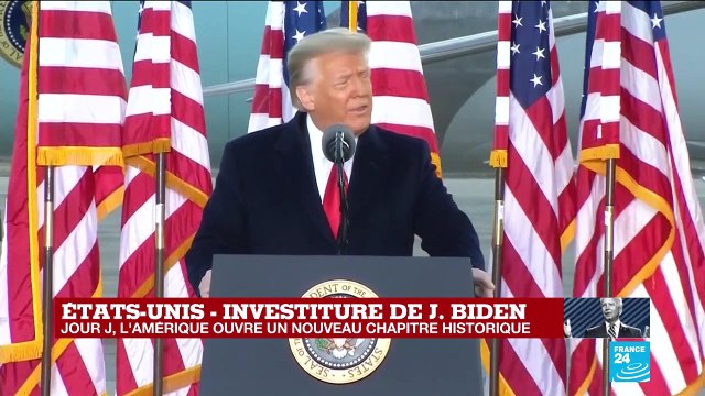 Etats-Unis : Donald Trump s'exprime une dernière fois avant l'investiture de Joe Biden