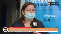 Los médicos trabajan más tranquilos con la vacuna