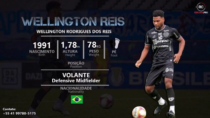 Welington Reis - Volante / Def. Midfielder (Atualização Janeiro 2021)