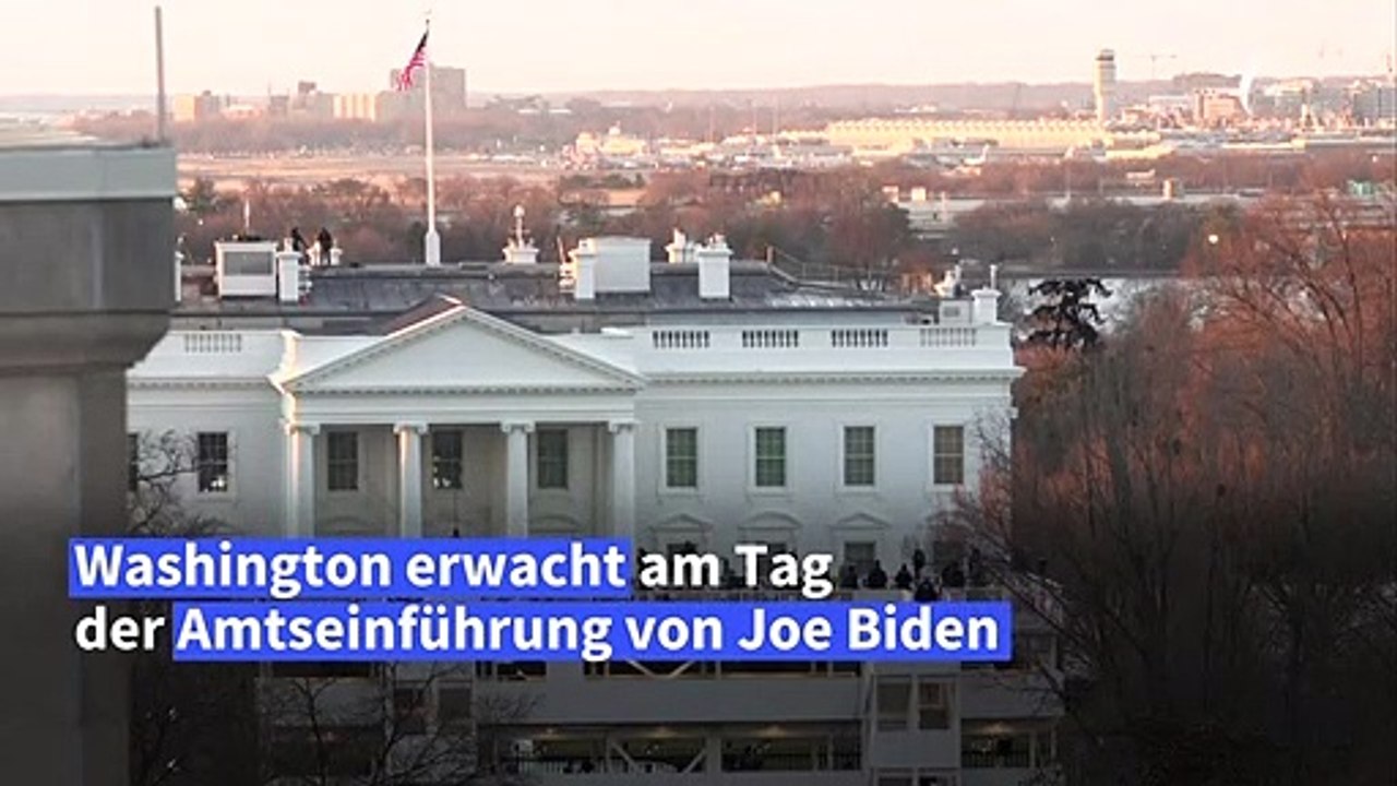 Gespannte Ruhe in Washington vor Amtseinführung von Joe Biden