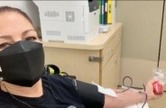 Gloria Estefan dona plasma y advierte de los 'efectos secundarios' tras recibir una transfusión suya