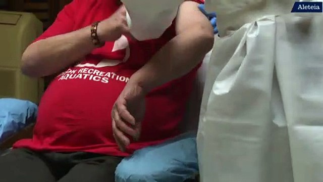 Vacunas a personas sin hogar en el Vaticano