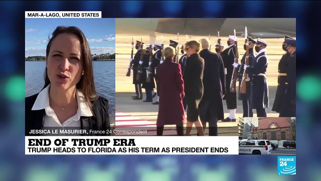 Trump heads to Florida as his term as US 45th President ends