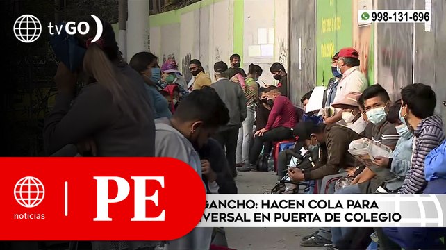 Hace largas cola para solicitar información sobre Bono Universal | Primera Edición