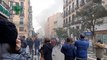 Una fuerte explosión en la calle Toledo de Madrid destruye tres plantas de un edificio