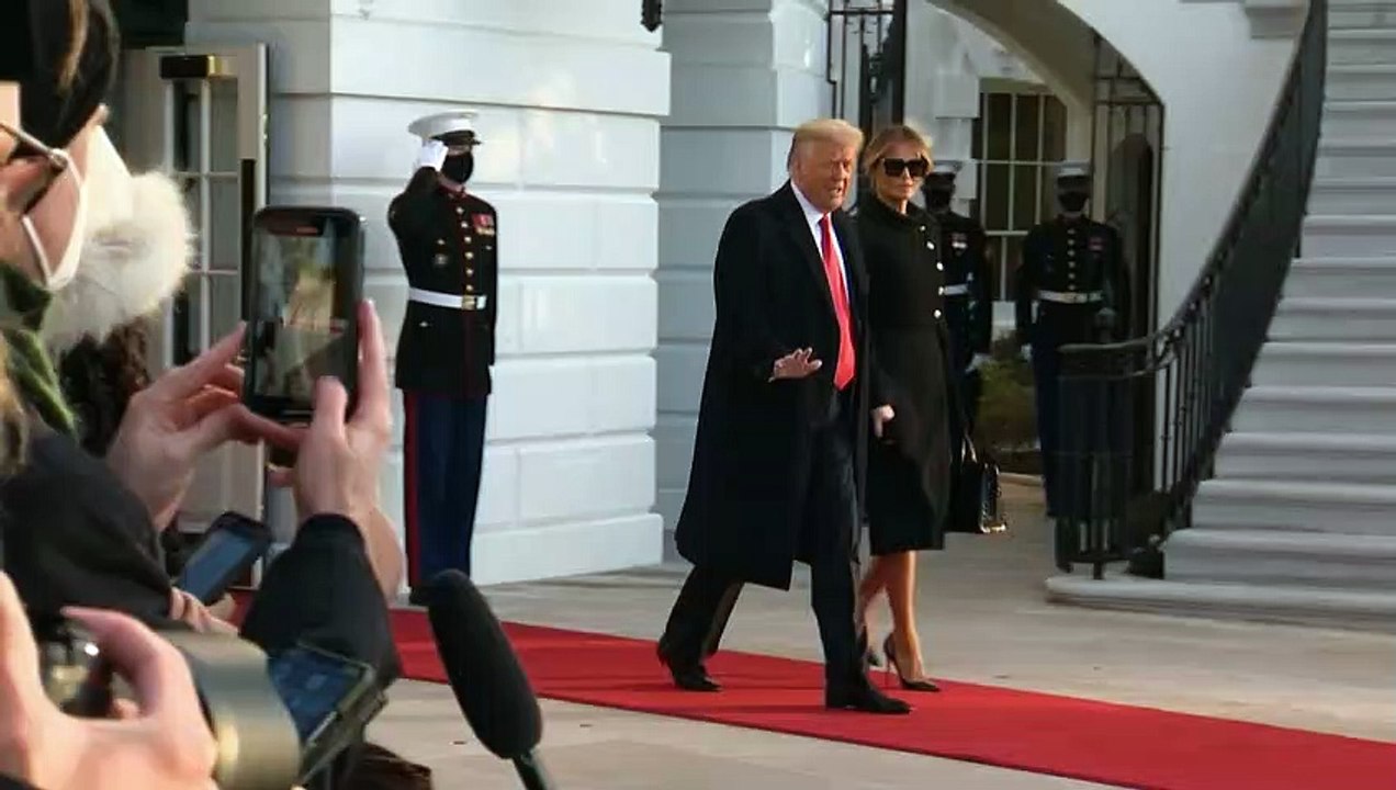 Trump verlässt das Weiße Haus: 'Wir sehen uns wieder'