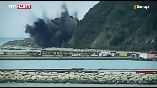 Balıkçıların ağına takılan Rus yapımı deniz mayını imha edildi