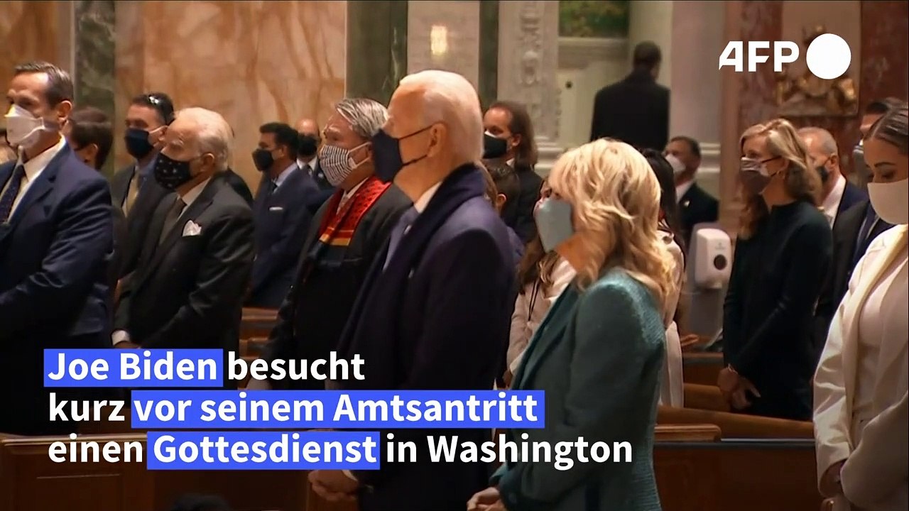 Biden besucht Gottesdienst vor Amtseinführung
