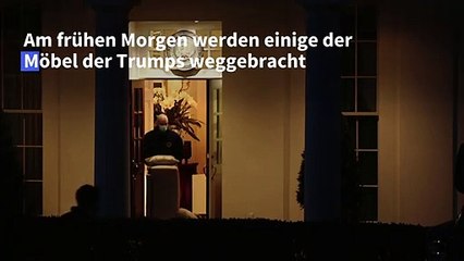 Trumps Möbel werden aus dem Weißen Haus gebracht