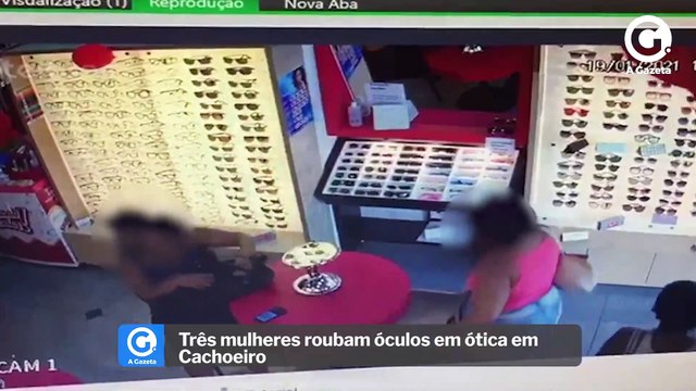 Três mulheres roubam óculos em ótica em Cachoeiro
