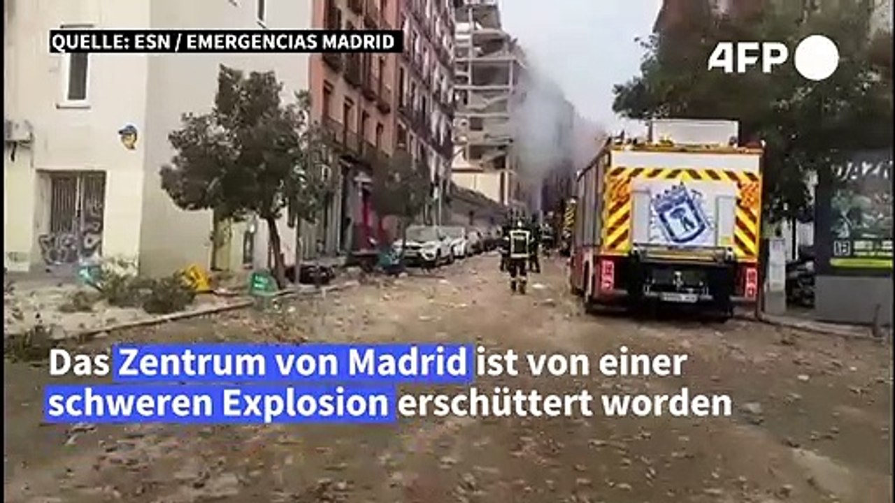 Heftige Explosion im Zentrum von Madrid