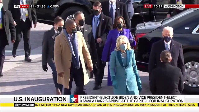 Investiture de Joe Biden - Regardez l’arrivée du président élu et de la future vice-présidente Kamala Harris au Capitole pour prêter serment - VIDEO