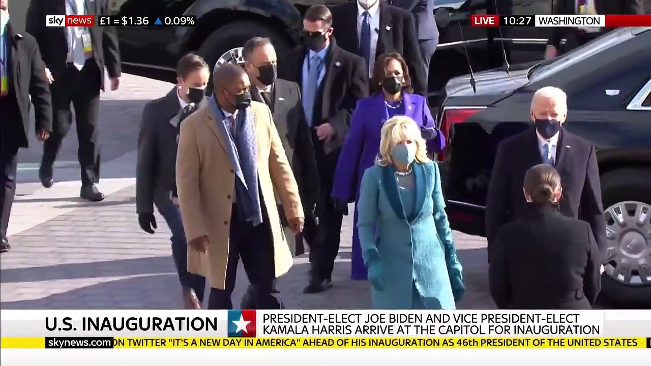 Investiture de Joe Biden - Regardez l’arrivée du président élu et de la future vice-présidente Kamala Harris au Capitole pour prêter serment - VIDEO