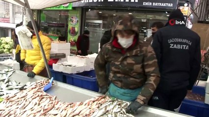 Gaziosmanpaşa’da balık tezgahlarına sıkı denetim