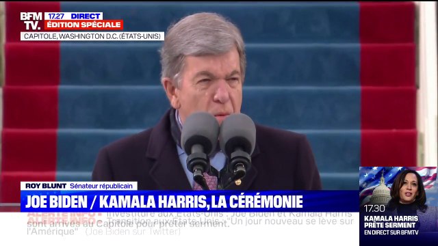 Pour le sénateur républicain Roy Blunt, l'insulte contre notre capitale, en ce lieu il y a 15 jours, nous rappelle qu'il faut que notre gouvernement ait un équilibre des pouvoirs