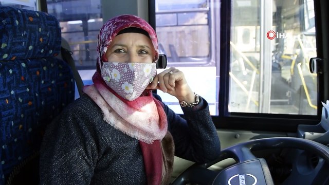 Burdur’un İlk Kadın Halk Otobüsü Şoförü Aysel Gürdal Direksiyon Başında