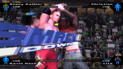Here Comes the Pain Stacy Keibler vs Christian vs Kevin Nash vs Lita