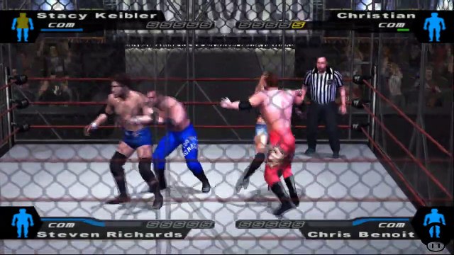 Here Comes the Pain Stacy Keibler vs Christian vs Stevie Richards vs Chris Benoit