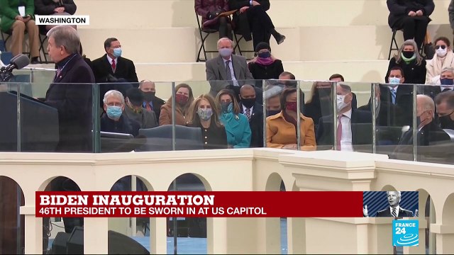 US Senator Roy Blunt introduces Joe Biden and Kamala Harris as President and VP during inauguration
