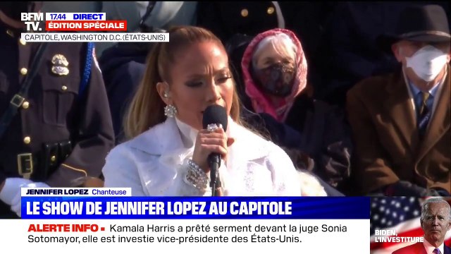 Investiture de Joe Biden: Jennifer Lopez interprète This Land Is Your Land , de Woody Guthrie