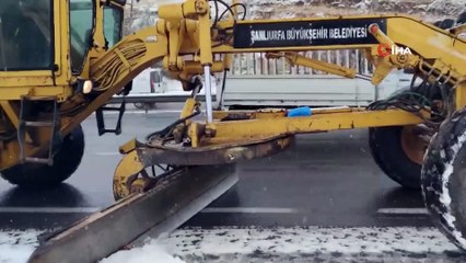 Şanlıurfa’da karla mücadele aralıksız devam ediyor