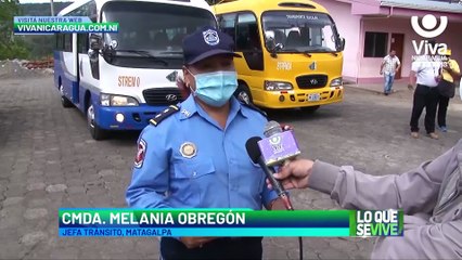 Policía de Tránsito supervisa condiciones del transporte escolar en Matagalpa