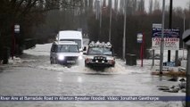 Barnsdale Road, in Allerton Bywater, has closed due to the flooding.