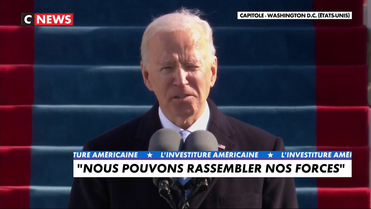 Joe Biden : "Nous pouvons nous voir comme des voisins, pas comme des ennemis (   ...) sinon il n'y aura pas de paix, que de la fureur"