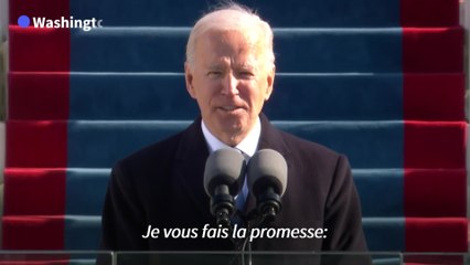 Investiture de Joe Biden: "Je serai le président de tous les Américains"