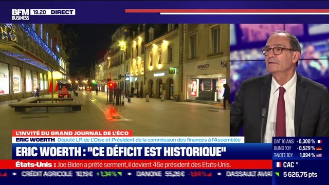 Eric Woerth (député LR de l'Oise) : le déficit de l'Etat français a doublé en 2020 - 20/01