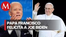 Papa Francisco pide a Biden favorecer _la reconciliación y la paz_ en EU y el mundo