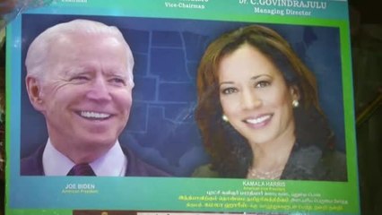 Festejan en India la llegada de Kamala Harris a la vicepresidencia de EEUU