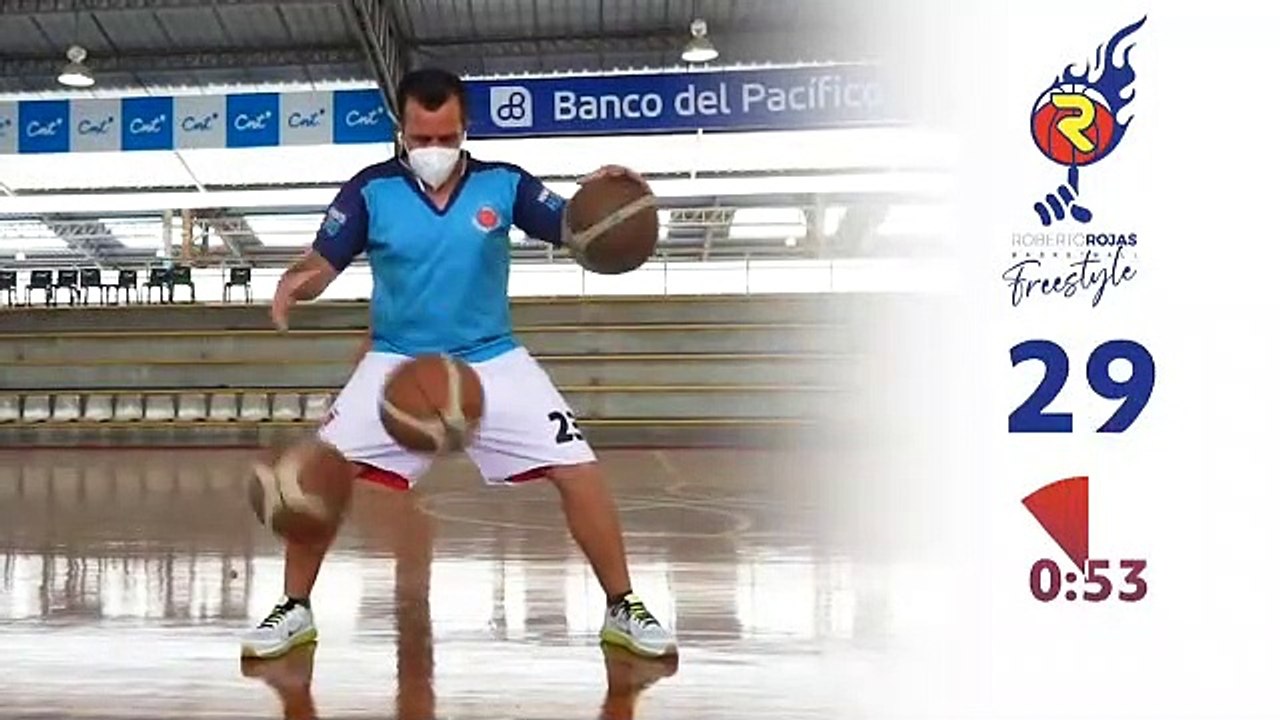 Ecuatoriano rumbo a Records Guinness en freestyle de basket