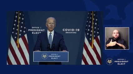 Скачать видео: President-elect Joe Biden Delivers Remarks After COVID-19 Council Briefing from Wilmington, DE LIVE