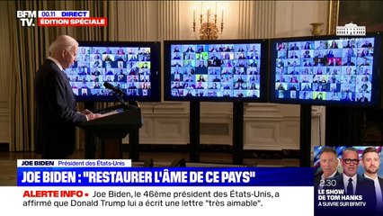 Joe Biden à son administration: "Nous devons restaurer l'âme de ce pays"
