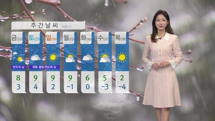 [날씨] 온화한 봄 날씨...퇴근길 이후 전국 '비' / YTN