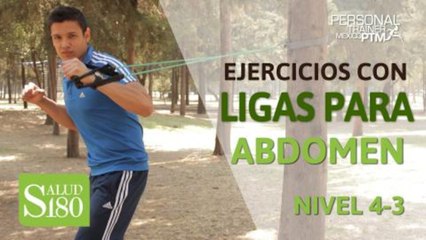 Ejercicios con ligas para abdomen plano