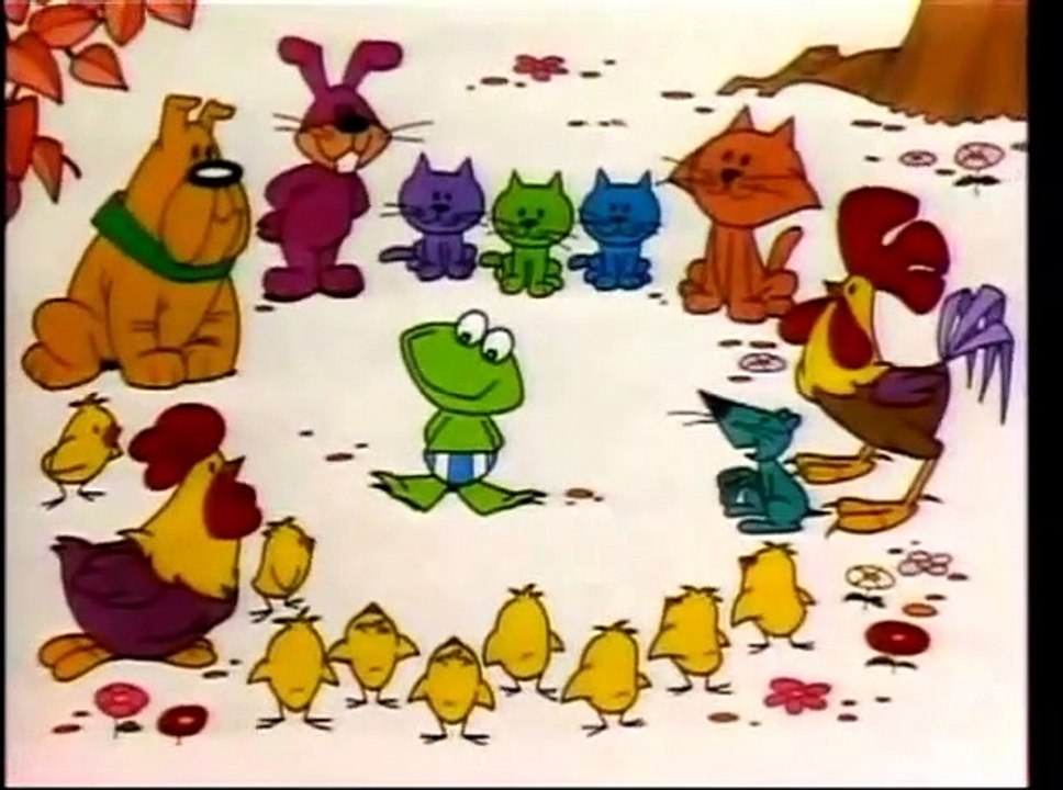 Plons de gekke kikker en de poesjes