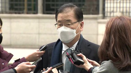 [현장영상] '첫 출근' 정의용 "국가 위해 봉사할 수 있는 마지막 기회" / YTN