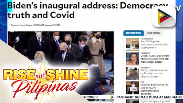 HEADLINES: Joe Biden Jr., umupo na sa pwesto bilang 46th President ng US