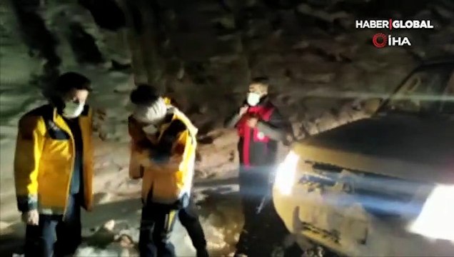 112 Acil personeli donmaktan son anda kurtarıldı